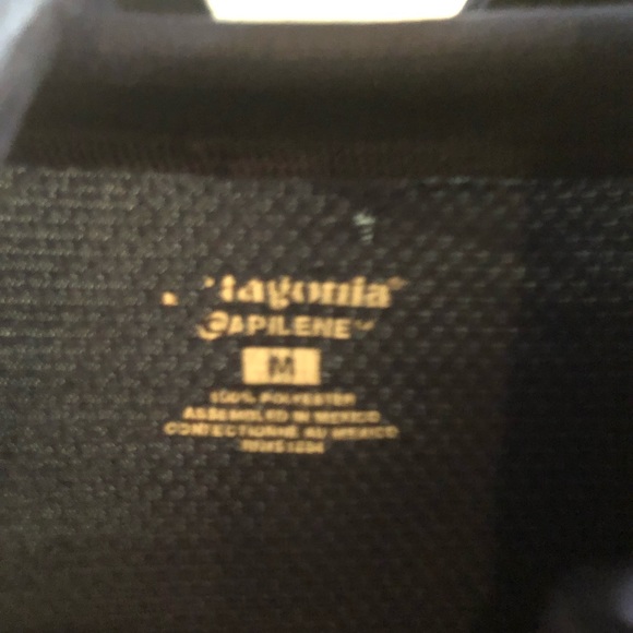 Patagonia Capilene Blue Quarter Zip Sweatshirt - Size Medium - Picture 6 of 8